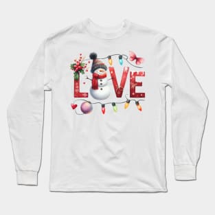 Love Christmas Sublimation Long Sleeve T-Shirt